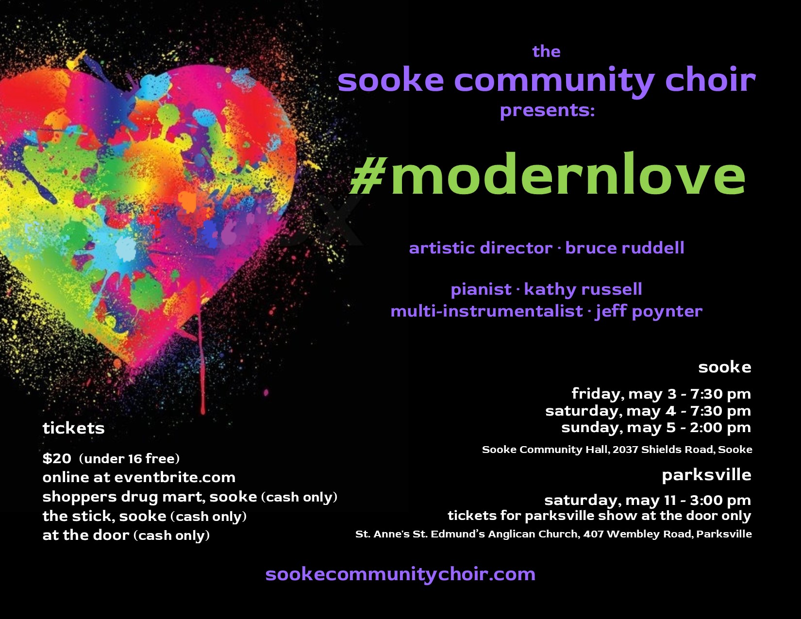 #modernlove with The Sooke Community Choir